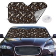 thumbnail image 2 of Haiem Pirate Skulls Car Windshield Sun Shade - Blocks UV Rays Sun Visor Protector, Sunshade to Keep Your Vehicle Cool, Universal Fit SUV Van Sedan-Medium, 2 of 7