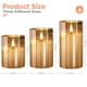 thumbnail image 5 of Velas sin llama Tyawon LED de cristal con control remoto y temporizador (paquete de 3), 5 of 7