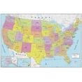 thumbnail image 1 of MapSherpa: USA Political Wall Map - 36 x 24 inch Poster - Front Lamination, 1 of 2