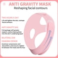 thumbnail image 4 of Máscara facial reutilizable con banda en V, máscara de línea en V para barbilla, máscara de línea en V para mujer, máscara de línea en V ajustable cómoda y transpirable (rosa), 4 of 5