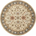 thumbnail image 6 of BoutiqueRugs Cookstown Boho Hand Tufted Wool Natural Fiber Soft Area Rug - Traditional Floral Damask Carpet for Living Room, Bedroom - Sage, Cream, Rust, Blue - 8' x 10' (8x10), 6 of 19