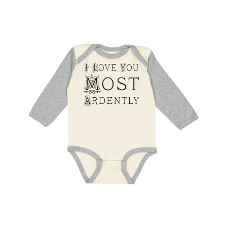 

Inktastic I Love You Most Ardently Gift Baby Girl Long Sleeve Bodysuit
