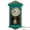 Green 16 Inch High, variant on Clockswise 20" Vintage-Inspired Plastic Grandfather Wall Clock with Realistic Wood-Grain Finish Swinging Pendulum Battery-Operated Decorative Accent for Home Office Living Room Kitchen Hallway