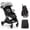 Light Gray, variant on Gravity Folding Baby Stroller - Portable Toddler Stroller w/ Adjustable Backrest & Canopy, Lightweight and UV Protected Travel Stroller, One-Hand Automatic Folding - Light Gray