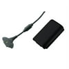 Microsoft Xbox 360 Play and Charge Kit - Battery charger + AC power adapter + battery NiMH - black - for Xbox 360