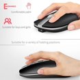 thumbnail image 2 of M30 Rechargeable Wireless Mouse 2.4GHz Mice 1600DPI Metal Scroll Wheel For Working Office Silver, 2 of 5