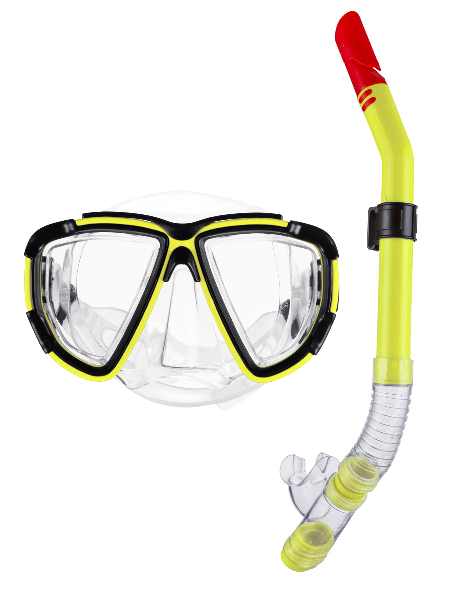 Youth Kids Silicone Scuba Snorkeling Dive Mask Tempered Glass Lens Swim Goggles 
