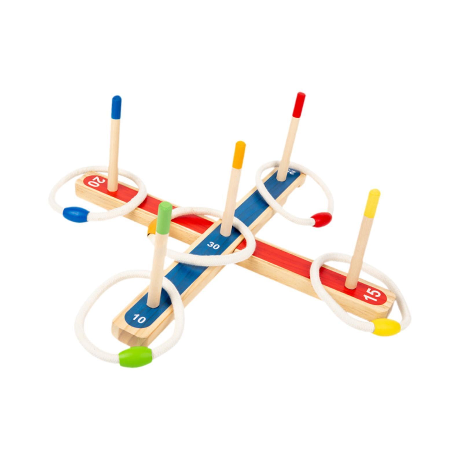 Wswqop Ring Tossing Game Sports Toys Interactive Ring Hook Game for Outdoor Lawn Garden