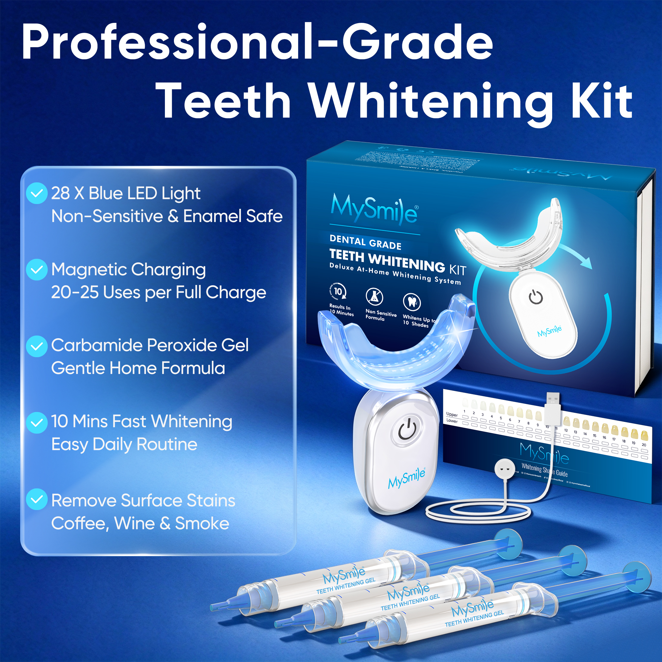 MySmile Pro Teeth Whitening Kit with 28-LED Light photo 2