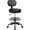 Black, variant on Drafting Chair with Backrest – Adjustable Foot Rest Rolling Stool with Wheels, PU Leather Swivel Stool for Office Spa Studio Lab Counter Salon Home Work Bar Kitchen Shop