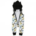 thumbnail image 2 of Batman Symbols and Logos All Over Print Sleeveless Hooded Romper-24 Months, 2 of 3