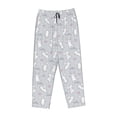thumbnail image 4 of Naloa Fun Rabbit Print Women’s Ultra-Soft Comfy Pajama Lounge Pants with Pockets & Drawstring, 4 of 8
