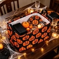thumbnail image 5 of Lilixerw Halloween Storage Basket Decoration, Rectangular Foldable Organizer with Jack o lantern Print, for Household Space and Seasonal Scene Arrangement, 14.1x10.2x8.2 inch, 5 of 6