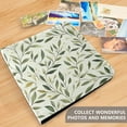 thumbnail image 4 of FORMRS 3 Ring Photo Album 4"x6" Self Adhesive Large Capacity PU Leather Cover, Lush Greenery, 4 of 8