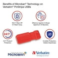 thumbnail image 2 of Verbatim PinStripe 64GB USB 2.0 Flash Drive (70059) 24337385, 2 of 2