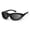 Glossy Black Frame, variant on 7eye Cyclone Padded Wind-Blocking Sunglasses, Glossy Black, Extra Dark Lenses