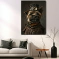 thumbnail image 5 of Cairn Terrier Dog Canvas Painting Canvas Art Prints Bathroom Artwork for Wall Living Room Bedroom Bathroom Wall Art Framed Art Wall Decor Wood Wall Hanging Art, 5 of 6