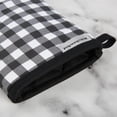 thumbnail image 3 of Juego de 2 guantes de cocina KitchenAid Gingham Onyx, algodón negro, 3 of 5