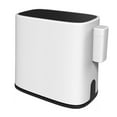 thumbnail image 1 of GUOOL Rodeo Household Trashcan Narrow Bathroom Dustbin Plastic Garbage Bin Press-type New White, 1 of 9