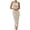 Beige, variant on AJGRHE Women's 2026 Summer Casual Maxi Dresses Ribbed Knit Sleeveless Bodycon Elegant Going Out Beach Vacation Clothes Beige M
