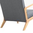 thumbnail image 7 of UIXE Accent Chair Upholstered Comfortable Armchair Modern Chairs for Living Room Bedroom, Gray, 7 of 7