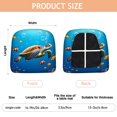 thumbnail image 3 of Sea Turtle Seat Covers for Dining Room Chairs Set Of 4,Stretch Printed Washable Chair Seat Cover with Elastic Ties and Button,Removable Waterproof Couch Cushion Covers, 3 of 6