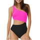 thumbnail image 2 of Traje de Baño con Falda Inferior Conservador Color Sólido Traje de Baño, 2025 Primavera Moda Dividida Conjunto Conjunto, 2 of 3