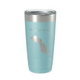 thumbnail image 1 of Bryant Pond Lake Christopher Map Tumbler Travel Mug Insulated Laser Engraved Coffee Cup Maine 20 oz Light Blue, 1 of 1