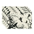 thumbnail image 2 of Tree Crows Halloween Placemats Set of 4, 12x18 Inch Branches Fall Table Mats for Outdoor Home Party Kitchen Dining Decoration (2,30x45cm,Strip), 2 of 7