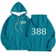thumbnail image 1 of Squid Game Player Kids Hoodie Sweatshirt – Official Green Cosplay Hoodie for Children, Ideal for Squid Game Fans and Events Blue 150, 1 of 4
