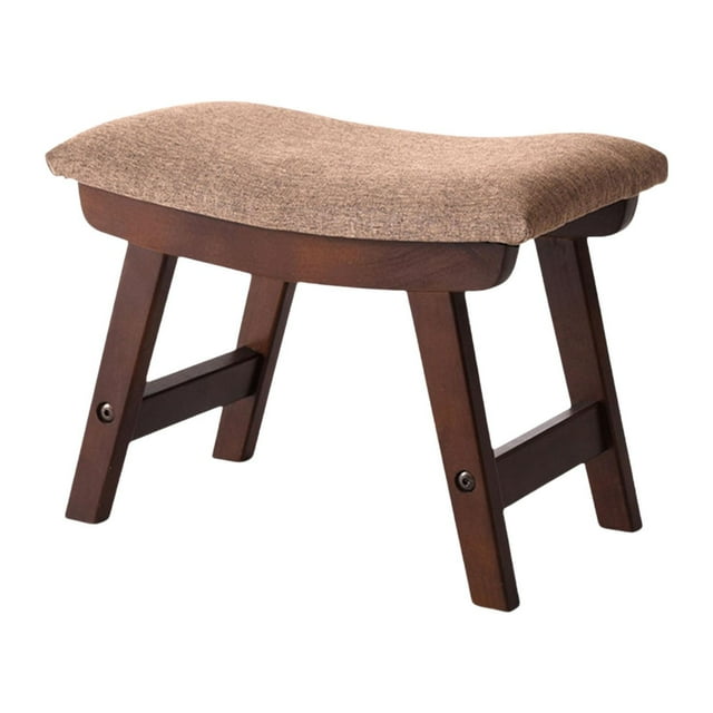 Lipstore Footstool Footstool Decorative Stool Furniture Stool Ottoman Footstool for Home Dark Khaki Brown