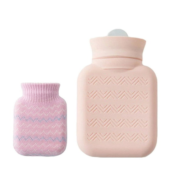 SDFGTstore Small Silicone Hot Water Bag 300ml With Soft Touching Cover Water Bag Warmer