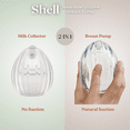 thumbnail image 5 of HAAKAA Shell Wearable Hands-Free Manual Breast Pump/Milk Collector – Medical-Grade Silicone – Compact, Portable & Discreet – Leak-Proof Valve 2.5 oz 1PK, 5 of 10