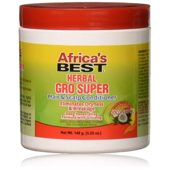 Africas Best Herbal Gro Super Hair and Scalp Conditioner, 5.25 oz, 3 pack