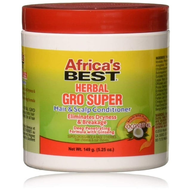 Acondicionador para cabello y cuero cabelludo Super Gro de máxima resistencia de África, 5,25 oz, amarillo 38422
