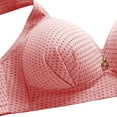 thumbnail image 3 of AherBiu Bras for Women Wirefree Full Coverage Everyday Bra Lightly Lined Gathered Push up Wide Strap Bralette, 3 of 6