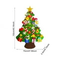 thumbnail image 4 of Shoreew DIY Felt Christmas Tree Set for Kids Toddlers Wall Hanging Christmas Tree Craft Kits with 30 Ornaments And Light for Xmas Party Supplies, 4 of 6