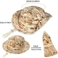 thumbnail image 2 of 2Pack Sun Hats for Men Women Boonie Hat UPF 50+ Bucket Hat Wide Brim UV Protection Fishing Hiking Safari Outdoor Hats, 2 of 6