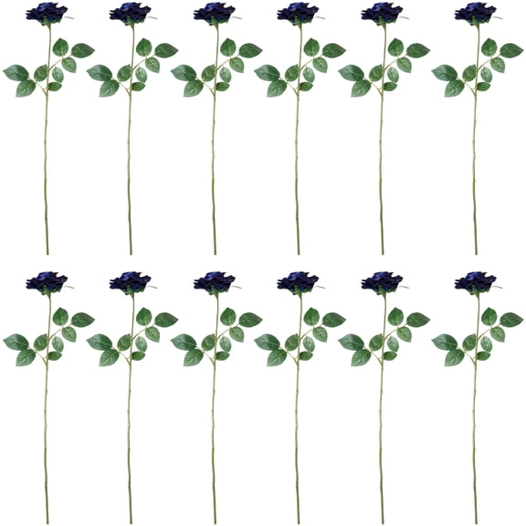 12 Pack: Navy Princess Rose Stem by Ashland
