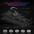 thumbnail image 6 of Compatible with Motorola Moto G 5G (2024) Case Built-in 360 Ring Holder Kickstand, Extreme Protection Military Armor Magnetic Car Dual Layer Protective Heavy Duty Phone Cover,Black, 6 of 7