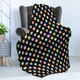 thumbnail image 4 of Owls Soft Flannel Fleece Blanket, Colorful Birds with Different Expressions Funny Confused Serious Characters Dots, Cozy Plush for Indoor and Outdoor Use, 70" x 90", Black Multicolor, by Ambesonne, 4 of 5