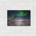 thumbnail image 3 of Luxe Metal Art 'Northern Lights On The Arctic Ocean Shore 2' by Luxe Portfolio, Metal Wall Art, 16"x12", 3 of 9