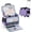 Purple, variant on Rolling Craft Bag On Wheels 2.0 Purple Scrapbook Tote With Detachable Trolley