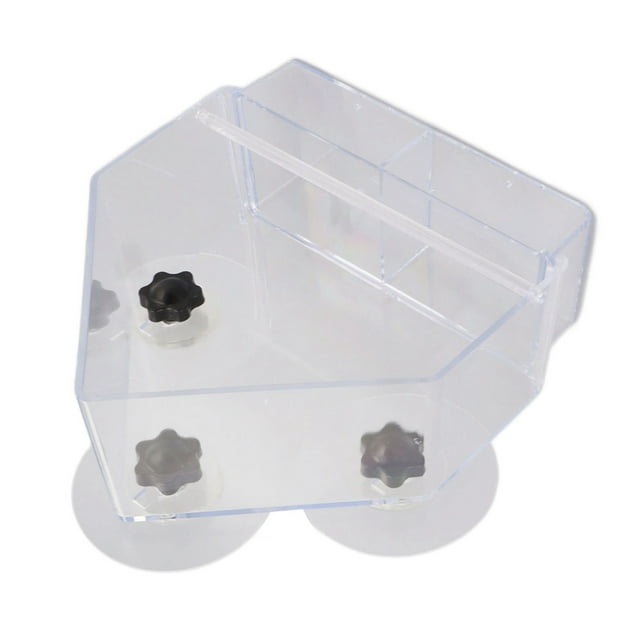 Clear Birds Feeders, Support Different Food Easy To Clean Automatic Window Bird Feeder Detachable Tray for Home for Finches for Keys