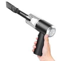 Outoloxit Handheld Car Vacuum Cleaner, 120W Powerful Suction, USB Rechargeable, Mini Foldable Portable Vacuum with 2-in-1 Nozzle and Washable Filter for Car Cleaning