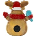 thumbnail image 5 of 14" LED Lighted Gingerbread Reindeer "NOEL" Tabletop Christmas Figurine, 5 of 6