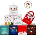 thumbnail image 2 of Cajas de Regalo para Navidad de 24pcs Cajas para Galletas Dulces Bolsas de Papel Cajas de Regalo Caramelos Navidad, 2 of 4