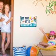 thumbnail image 2 of Pool Decorations Outdoor, Funny Pool Rules Signs Margaritaville Decor Its 5 O'clock Somewhere Metal Sign 12x8 Inch, 2 of 4