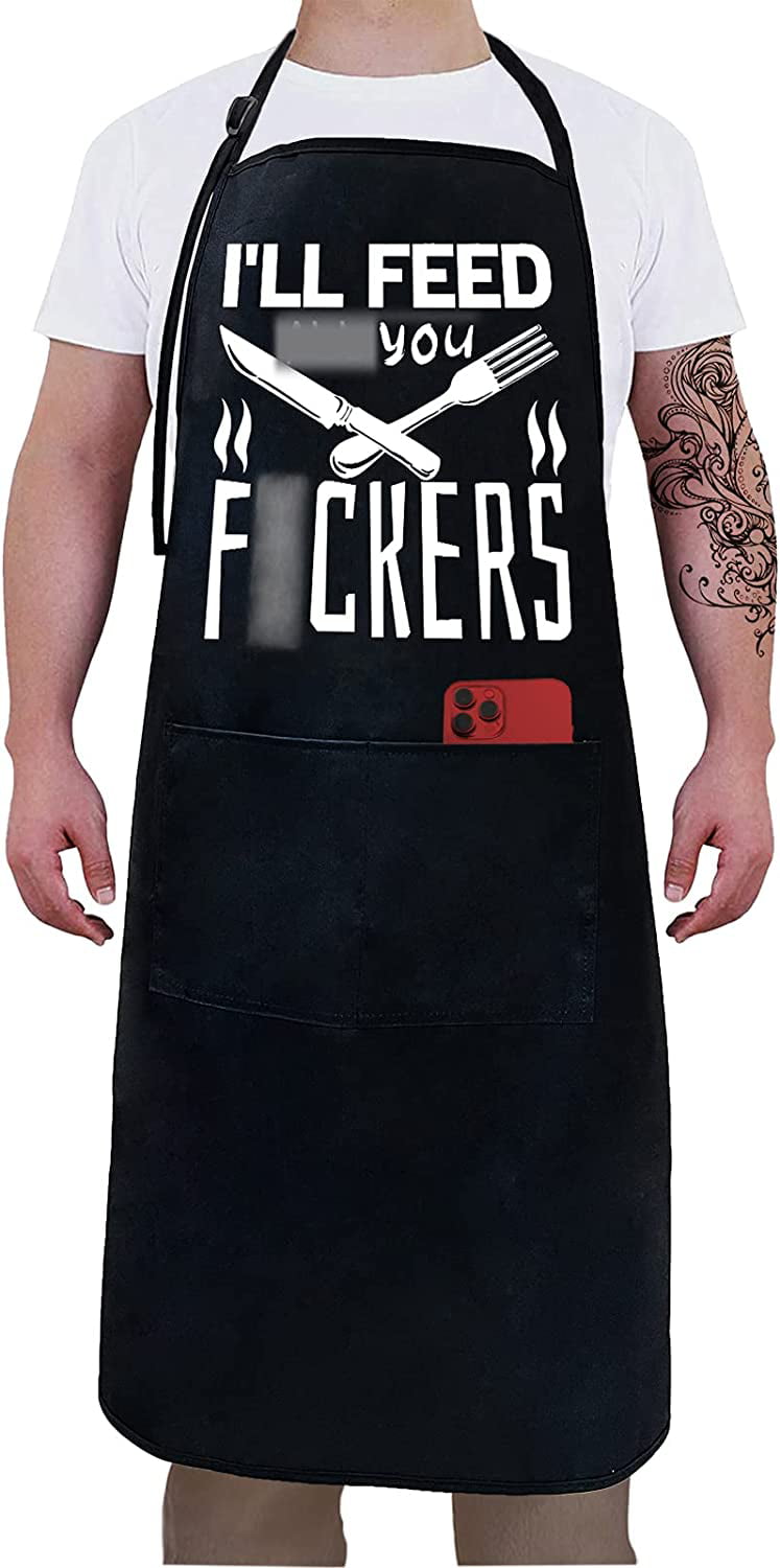 Body by Brisket, Cow Print Funny Apron for Men, Chef Apron With Pockets,  Mens BBQ Apron, BBQ Accessories, Christmas Grilling Gifts for Dad 