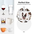 thumbnail image 6 of Honeii Pedigree dogs collage Print Leather Coaster Set of 4, Ideal for Safeguarding Your Furniture from Drinks Spills and Effortless cleanup-Round Shape, 6 of 6